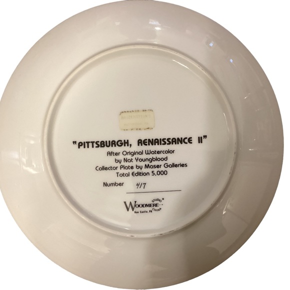 Pittsburgh Renaissance Collector Plate by Nat Youngblood EUC - Picture 8 of 8